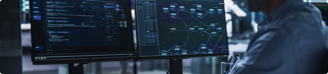 Centre de télésurveillance et cybergardiennage avec analyse d'algorithmes IA en temps réel